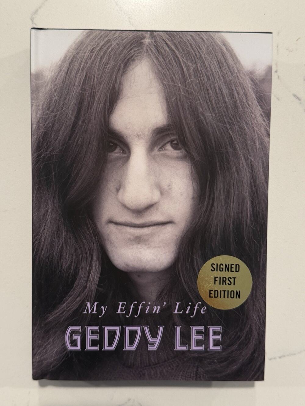 Geddy Lee - RUSH - Signed Book - My Effin’ Life -AUTOGRAPHED 1st FIRST EDITION 7